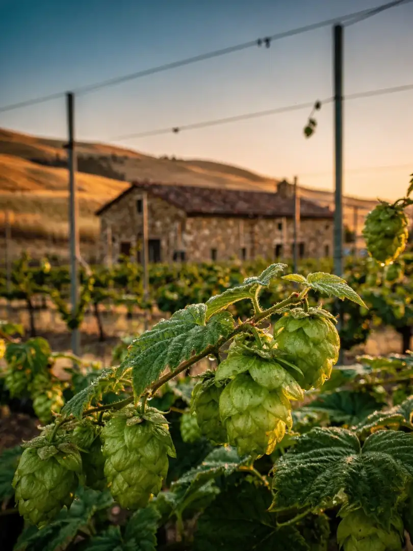 Hopfen in der Region Baja California