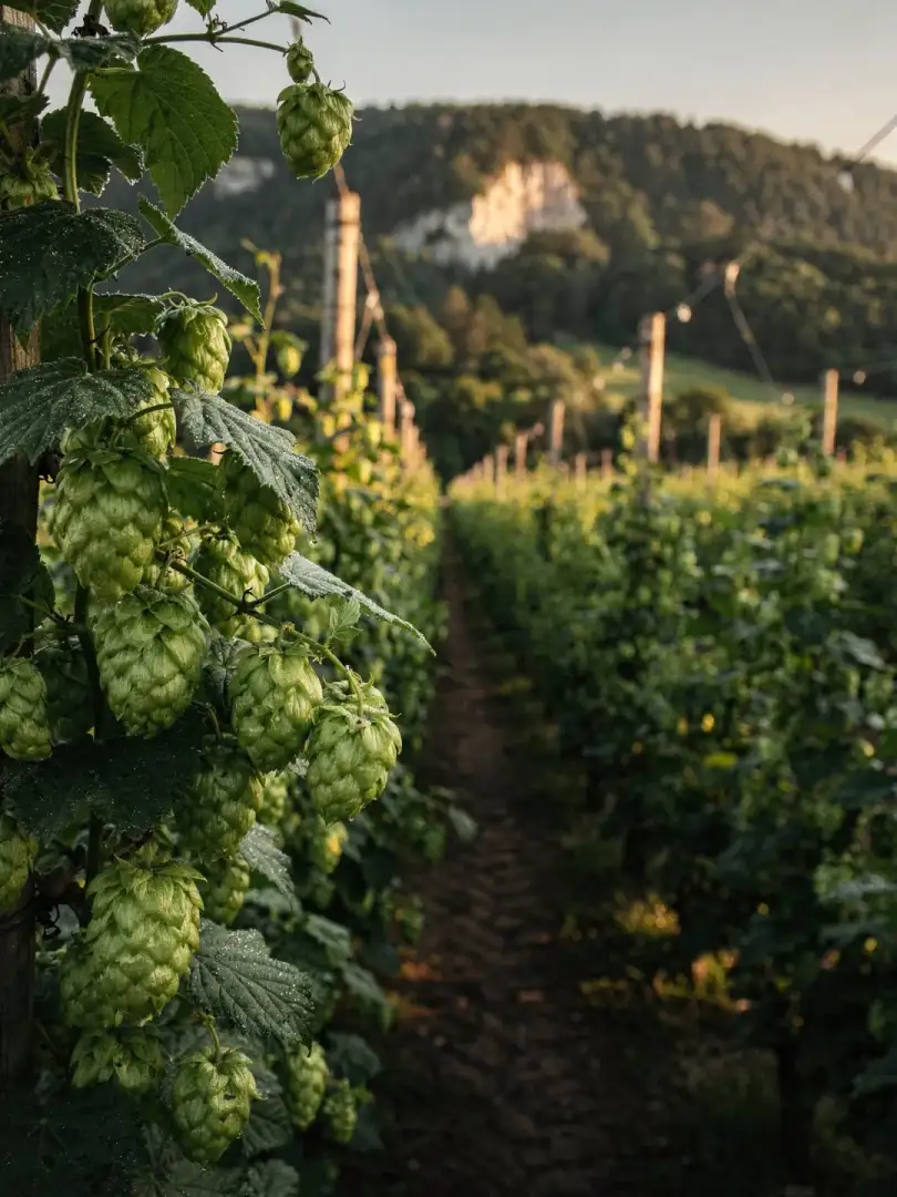 Hops in the region Franconian Switzerland