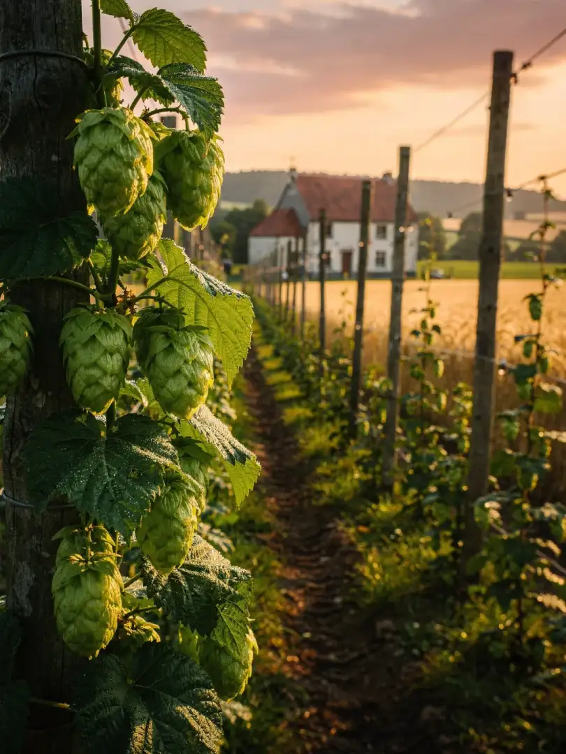 Hops in the region Hainaut
