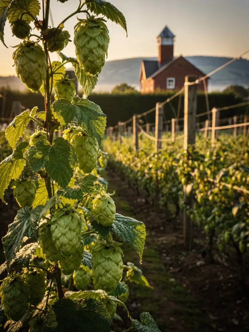 Hopfen in der Region Herefordshire & Worcestershire