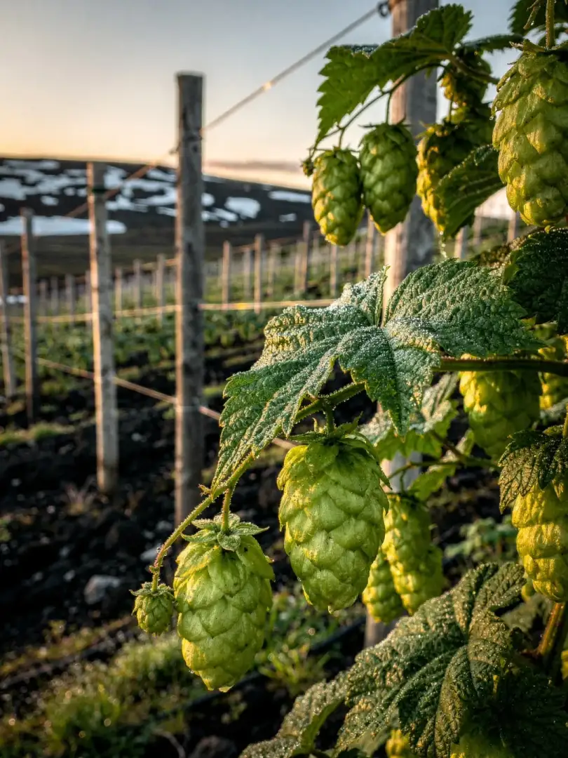 Hops in the region Iceland