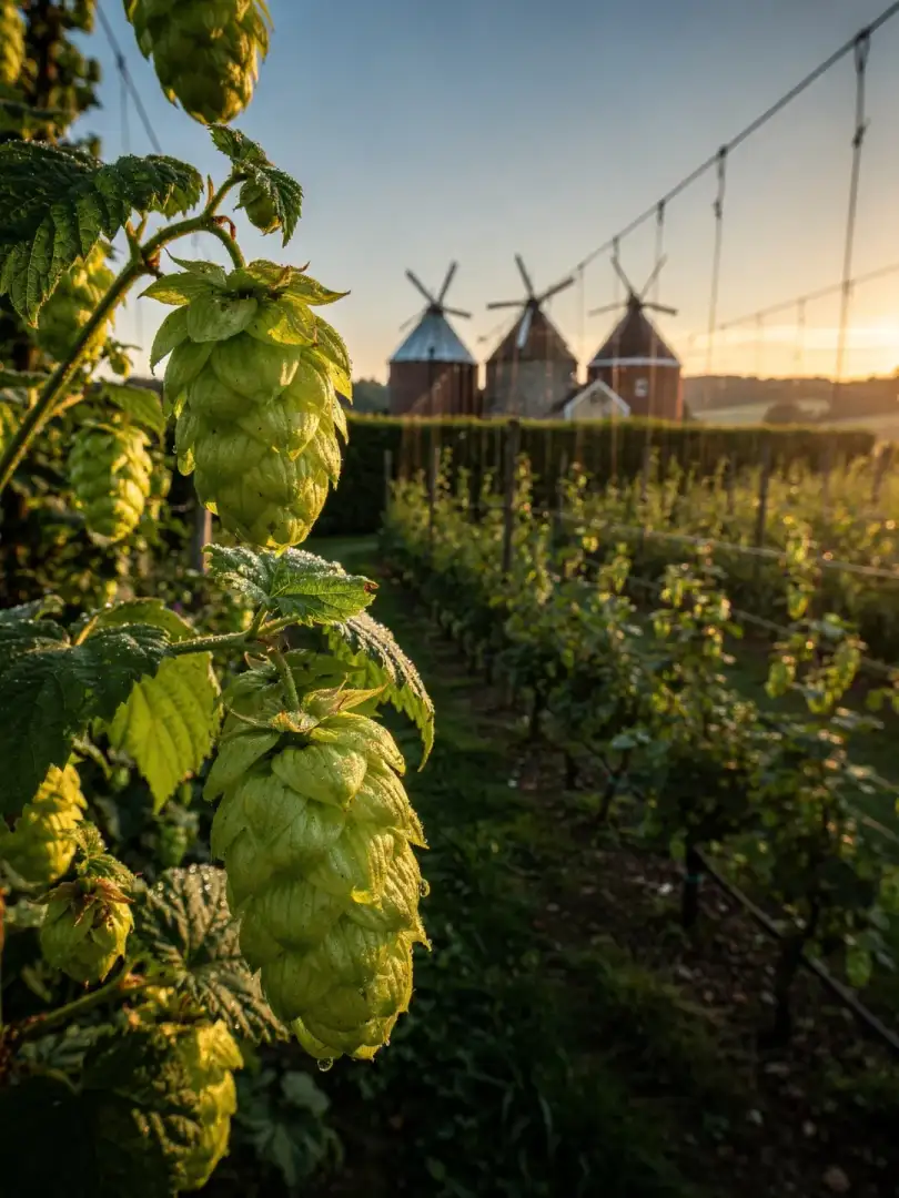 Hops in the region Kent