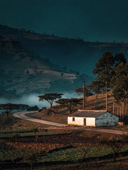 Landscape of the region Ethiopia