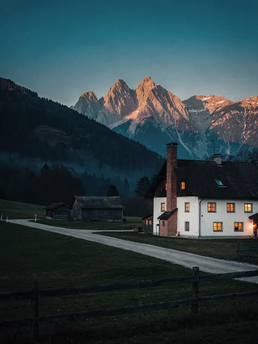 Landscape of the region Chiemgau & Rupertiwinkel
