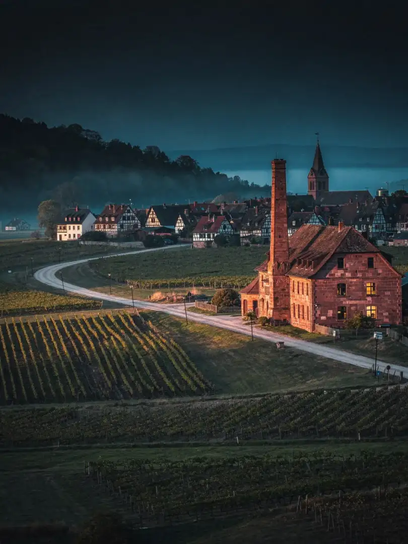 Landscape of the region Alsace