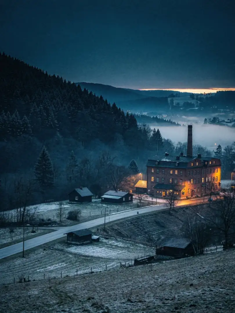 Landscape of the region Erzgebirge & Vogtland