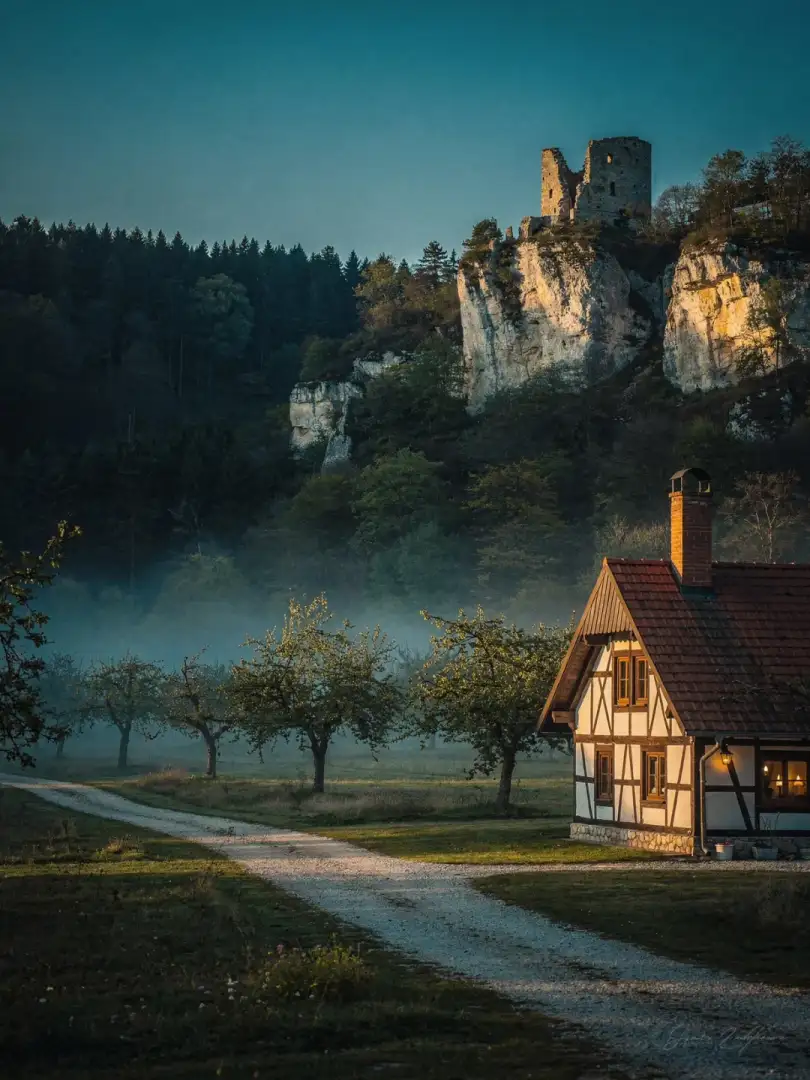 Landscape of the region Franconian Switzerland