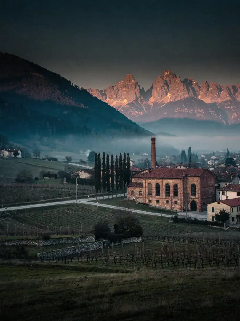 Landschaft der Region Friaul & Venetien