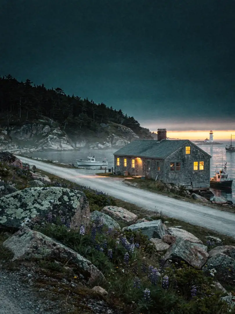 Landschaft der Region Maine