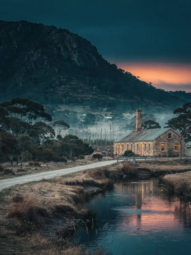 Landschaft der Region Tasmanien