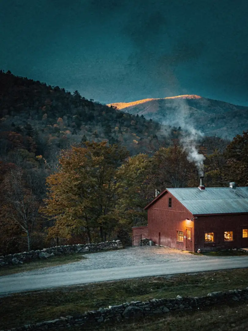 Landschaft der Region Vermont