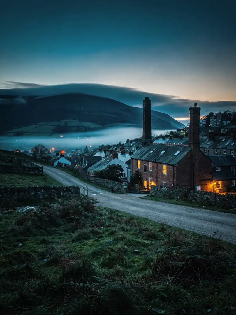 Landschaft der Region Wales