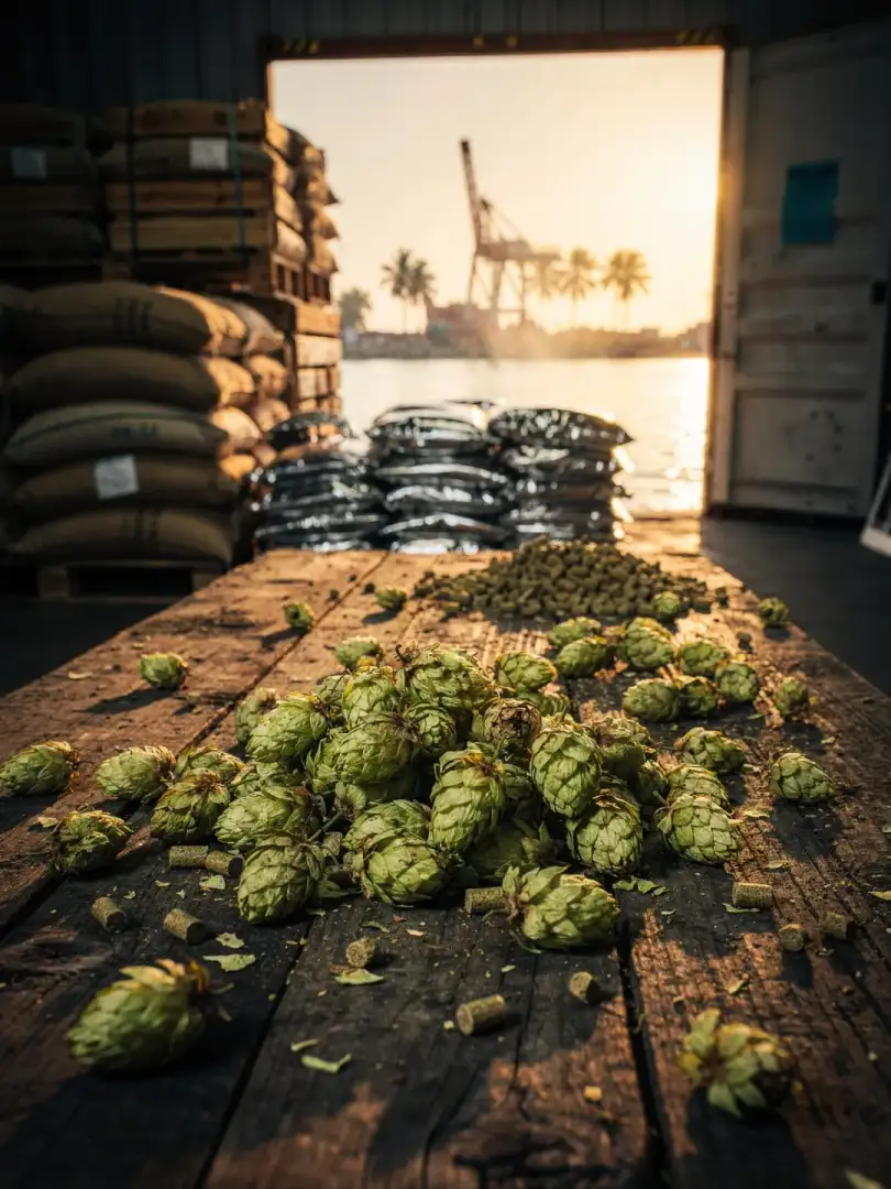 Hops in the region Lagos & West Africa