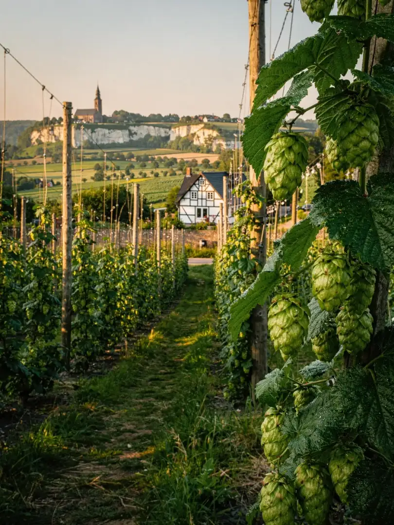 Hops in the region Dutch Limburg