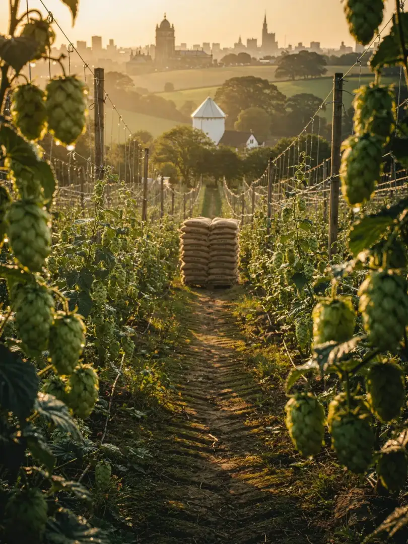 Hopfen in der Region London