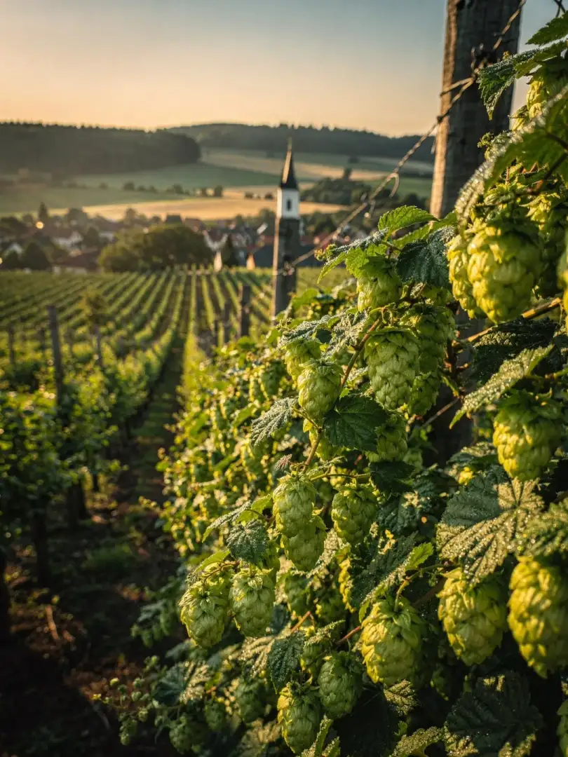 Hopfen in der Region Mittelböhmen