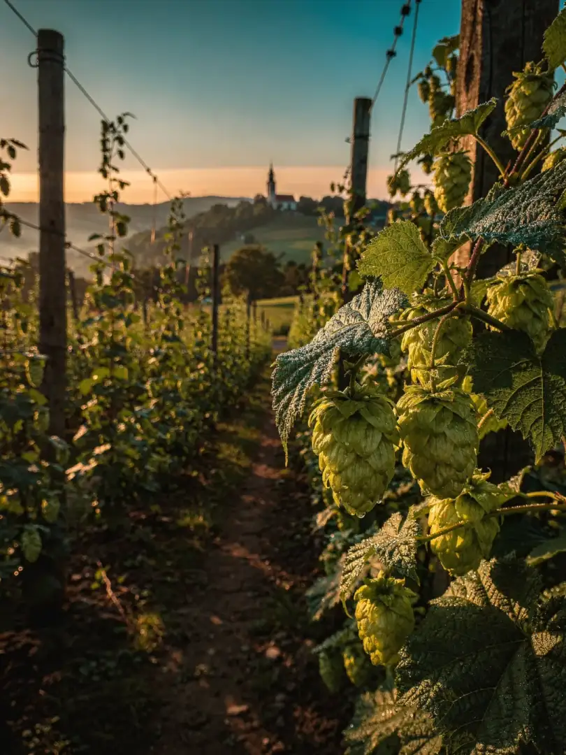 Hops in the region Eastern Bohemia & the Giant Mountains