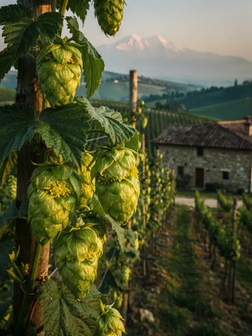 Hops in the region Piedmont