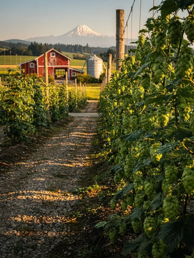 Hopfen in der Region Portland & Oregon
