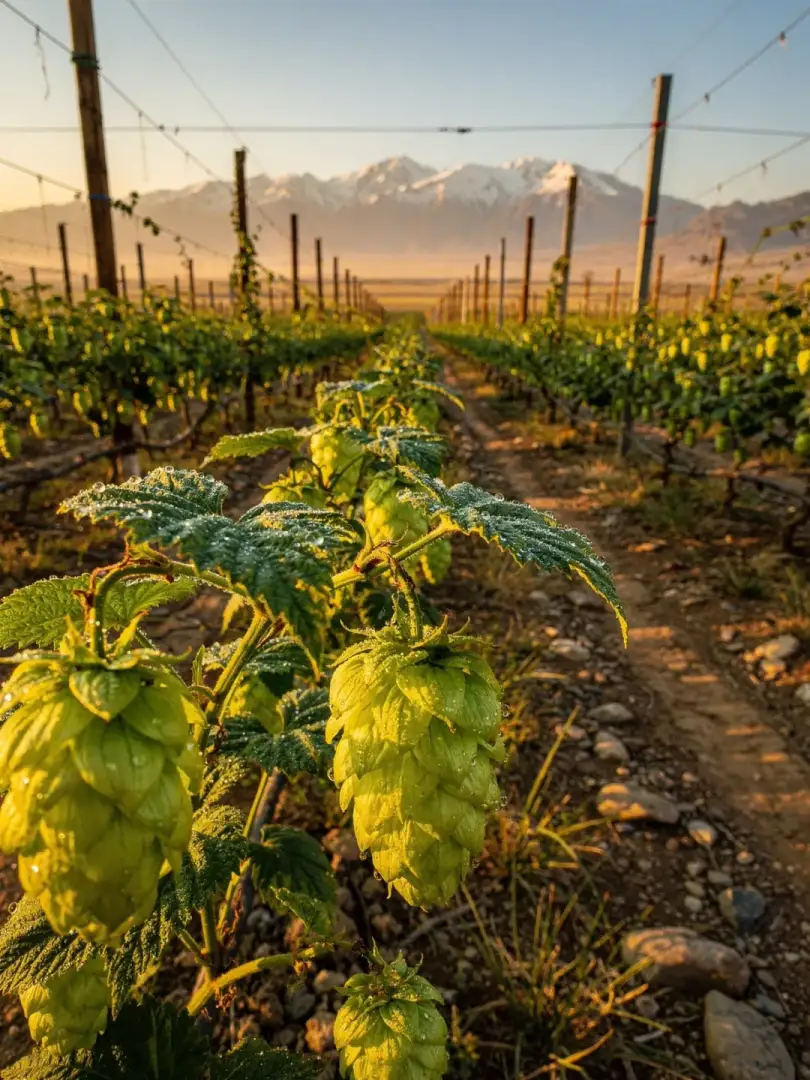 Hopfen in der Region Qingdao