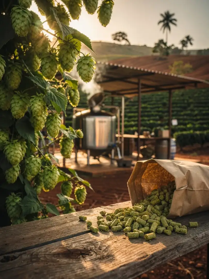 Hopfen in der Region São Paulo