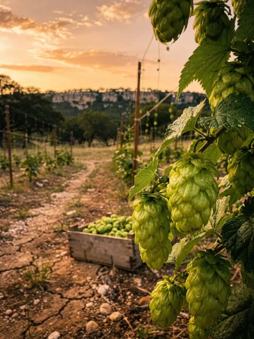 Hopfen in der Region Texas Hill Country