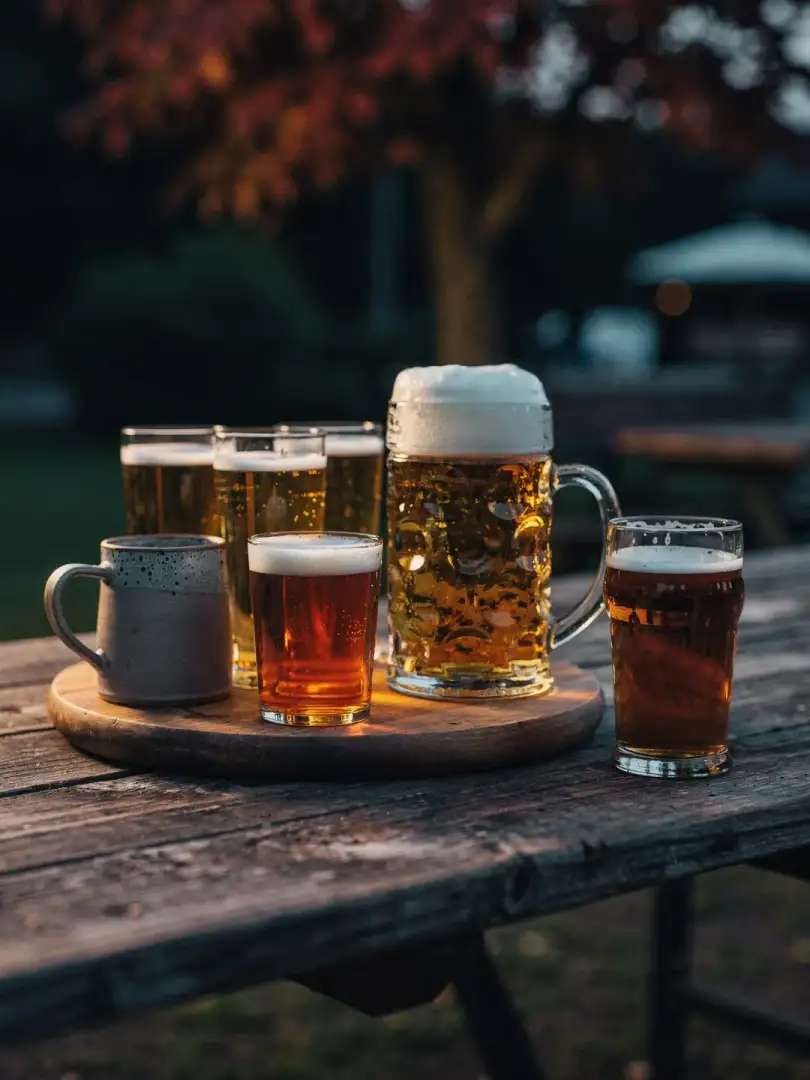 Stange, Seidla, Maß, Pint: Biergefäße der Regionen