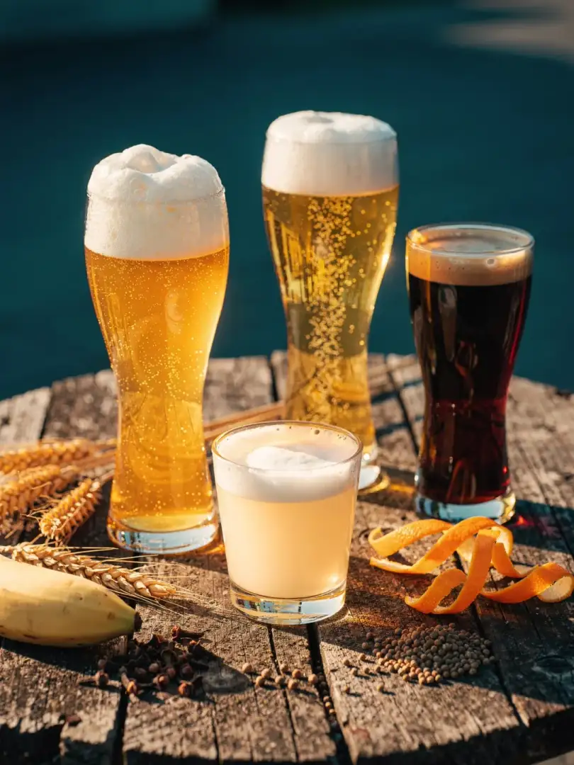 Weißbier, Hefeweizen, Kristallweizen, Witbier