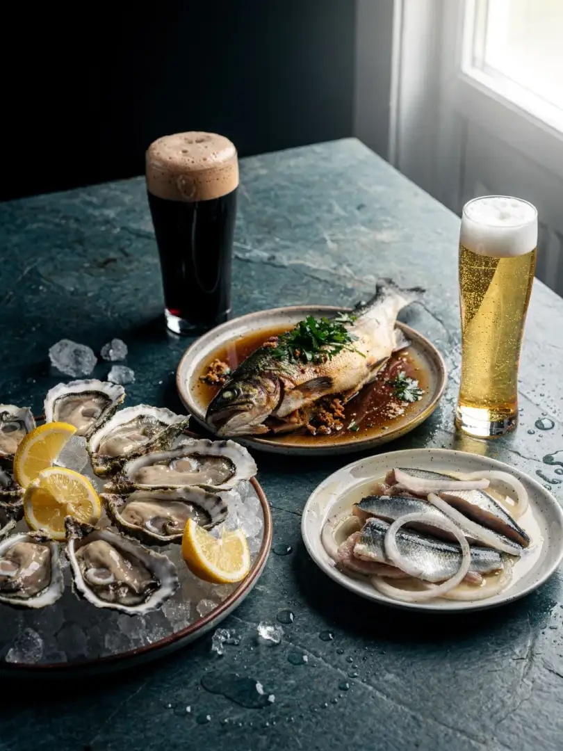 Welches Bier passt zu Fisch und Meeresfrüchten?