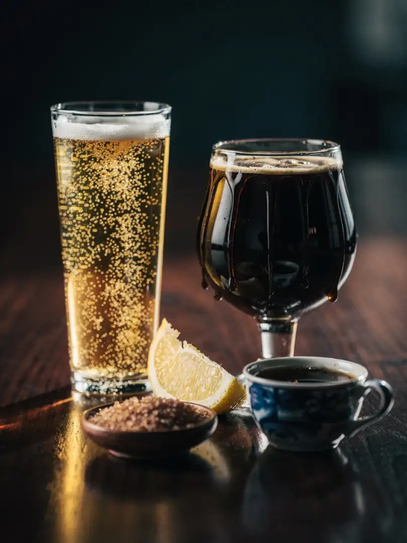 Taste, carbonation, and mouthfeel in beer