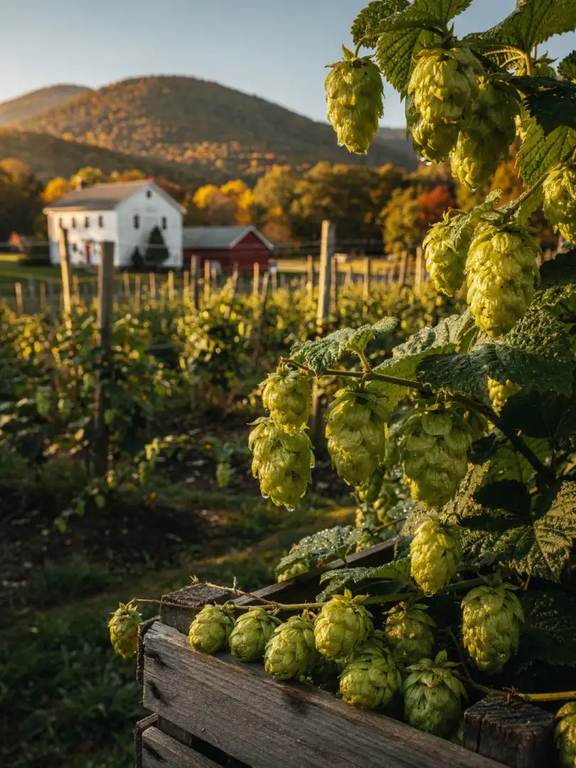 Hops in the region Vermont