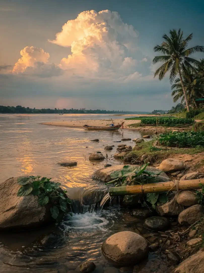 Water & Soil in the region Vientiane & Laos