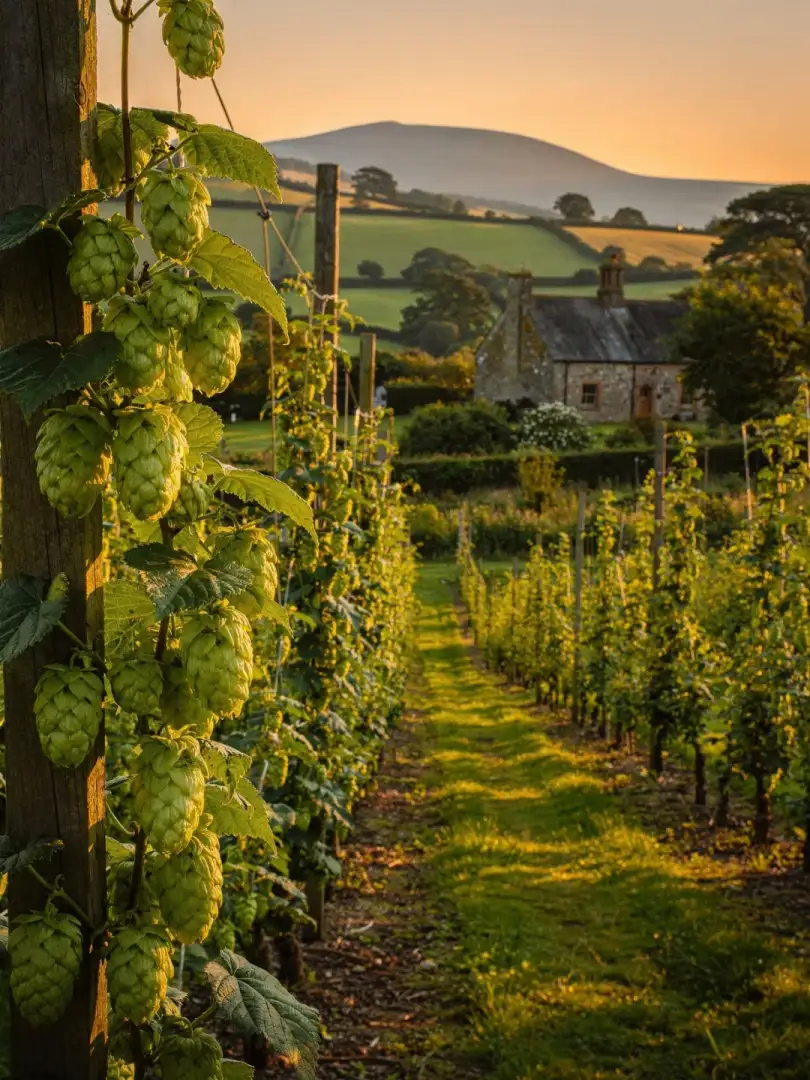 Hopfen in der Region Wales