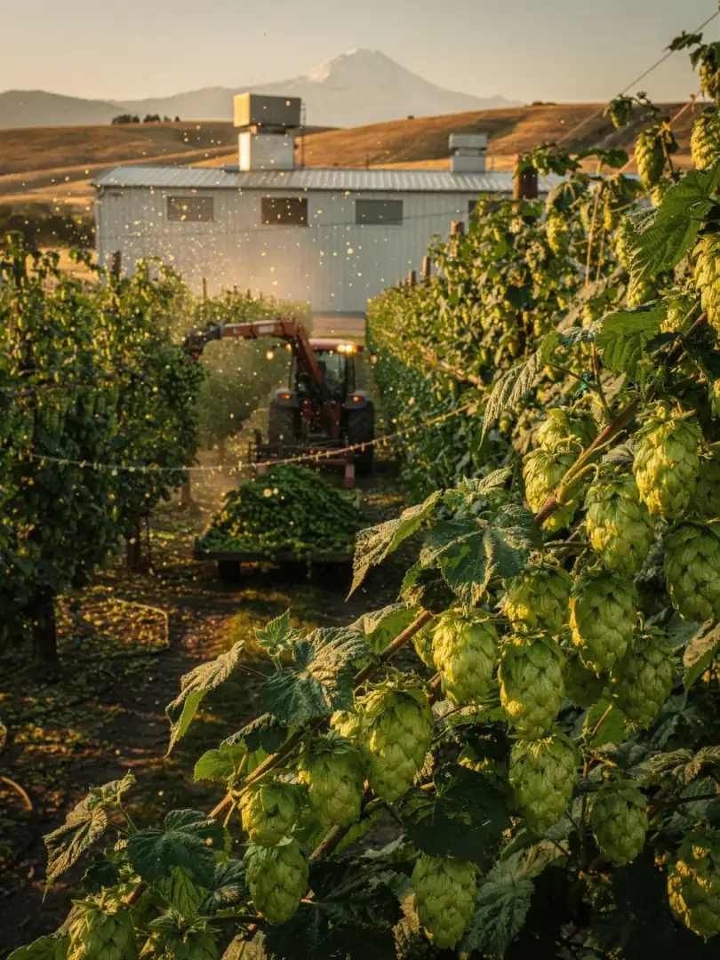Hops in the region Yakima Valley