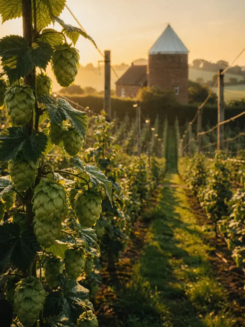 Hopfen in der Region Yorkshire