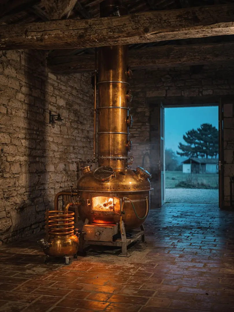 Brennen in der Region Bas-Armagnac