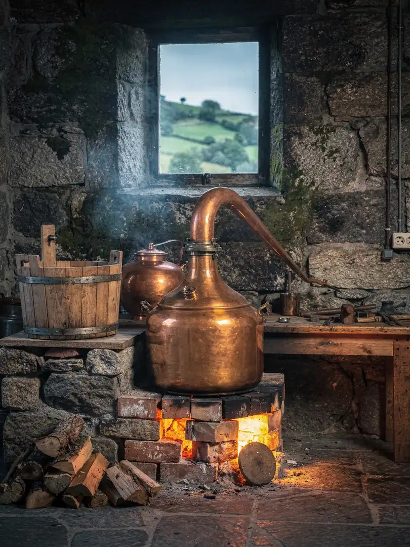 Distillation in the region Galicia & Asturias
