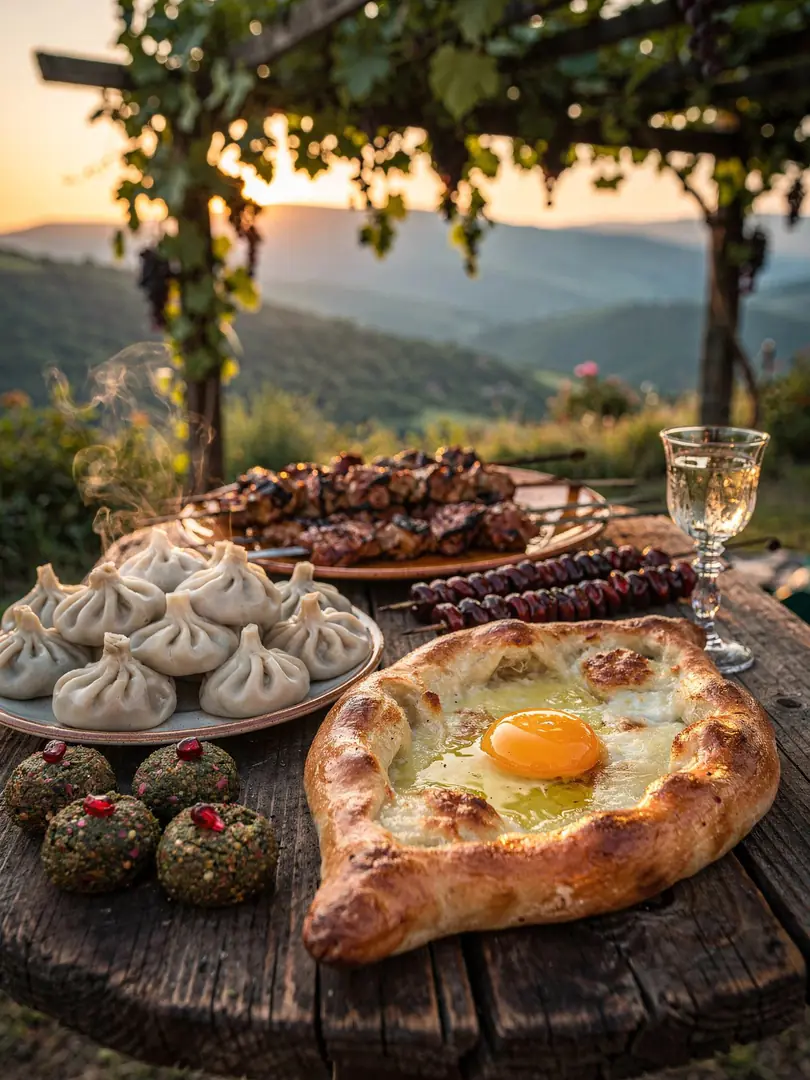 Essen & Brauchtum in der Region Georgien