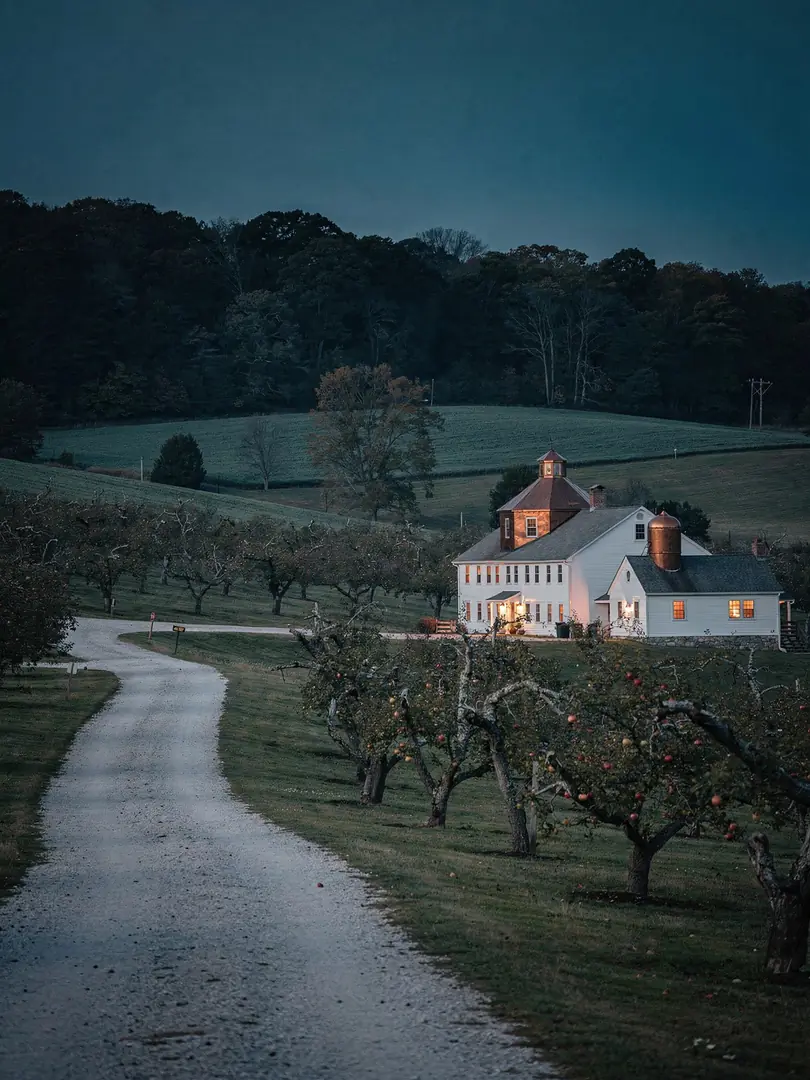 Landschaft der Region New Jersey & amerikanische Brände