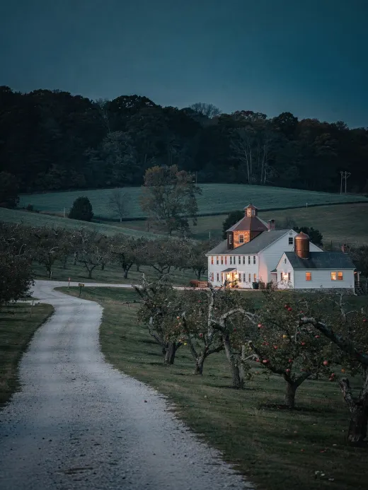 Landschaft der Region New Jersey & amerikanische Brände