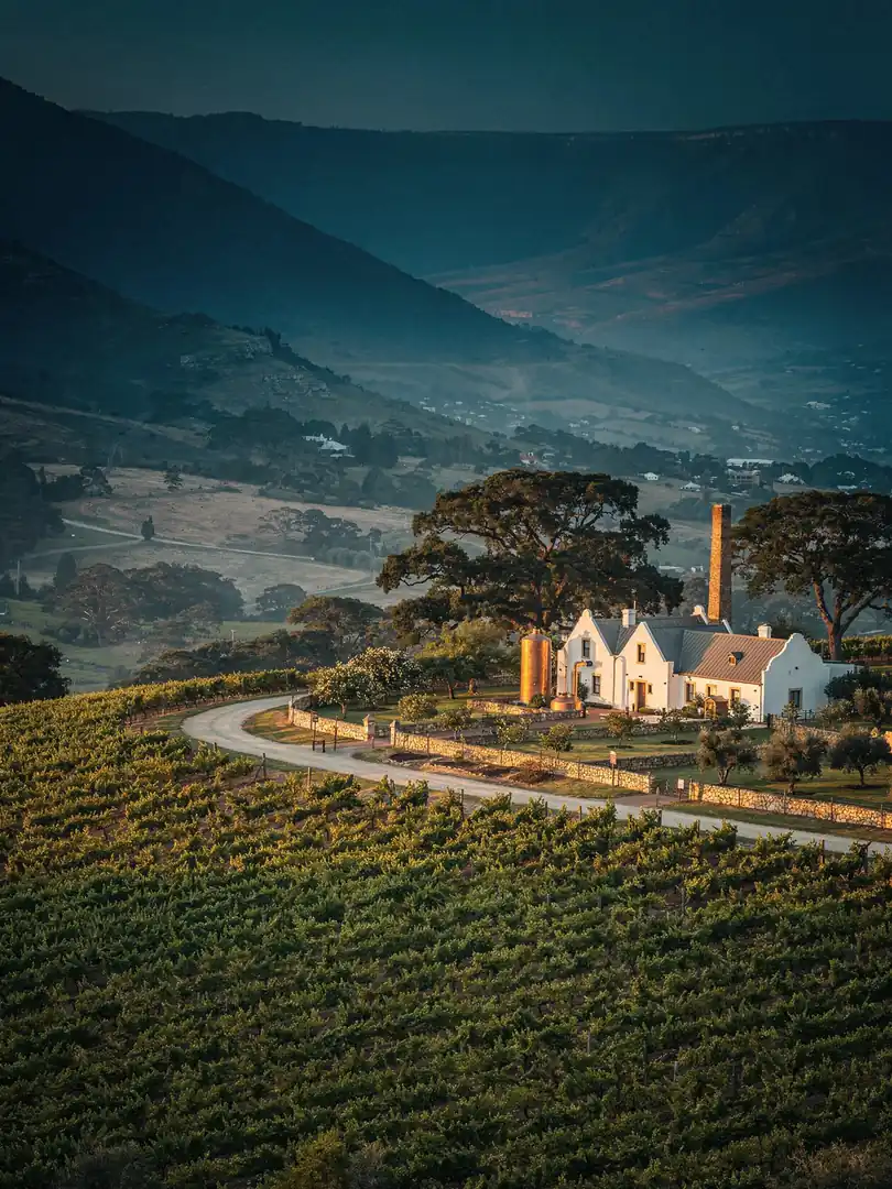 Landschaft der Region Westkap & Brandy-Route