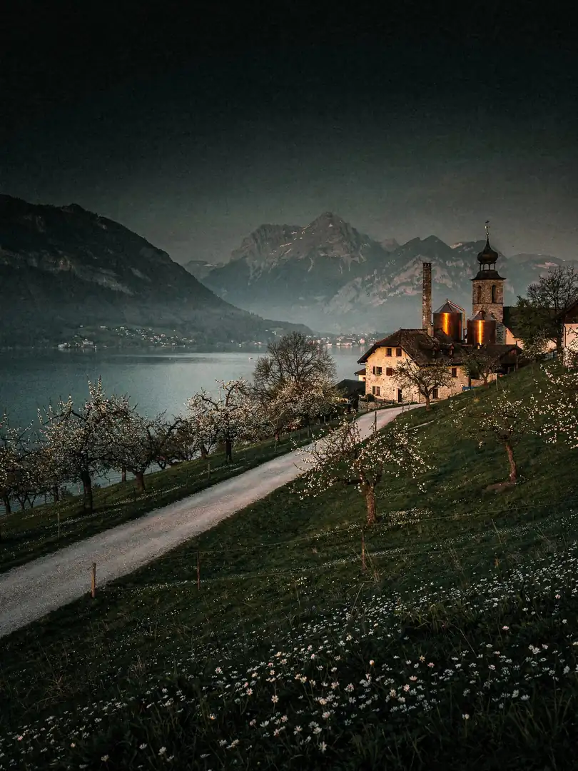 Landscape of the region Zug & Rigi