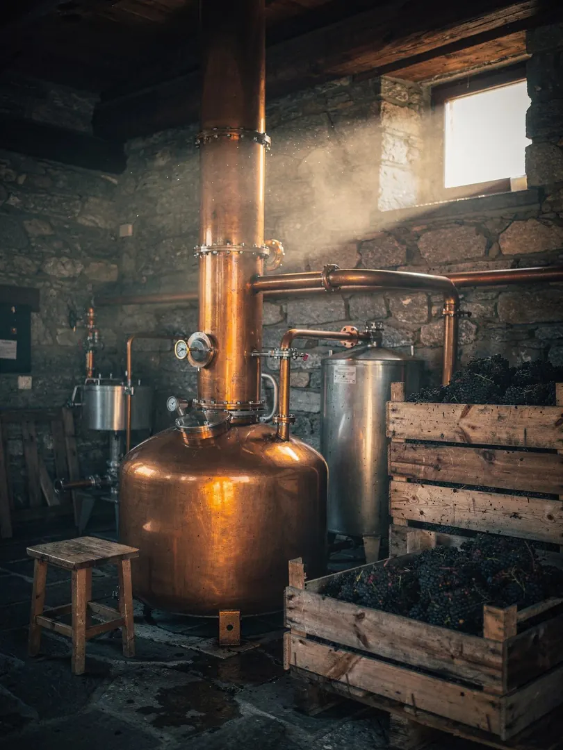 Distillation in the region Ticino & Italian Grisons