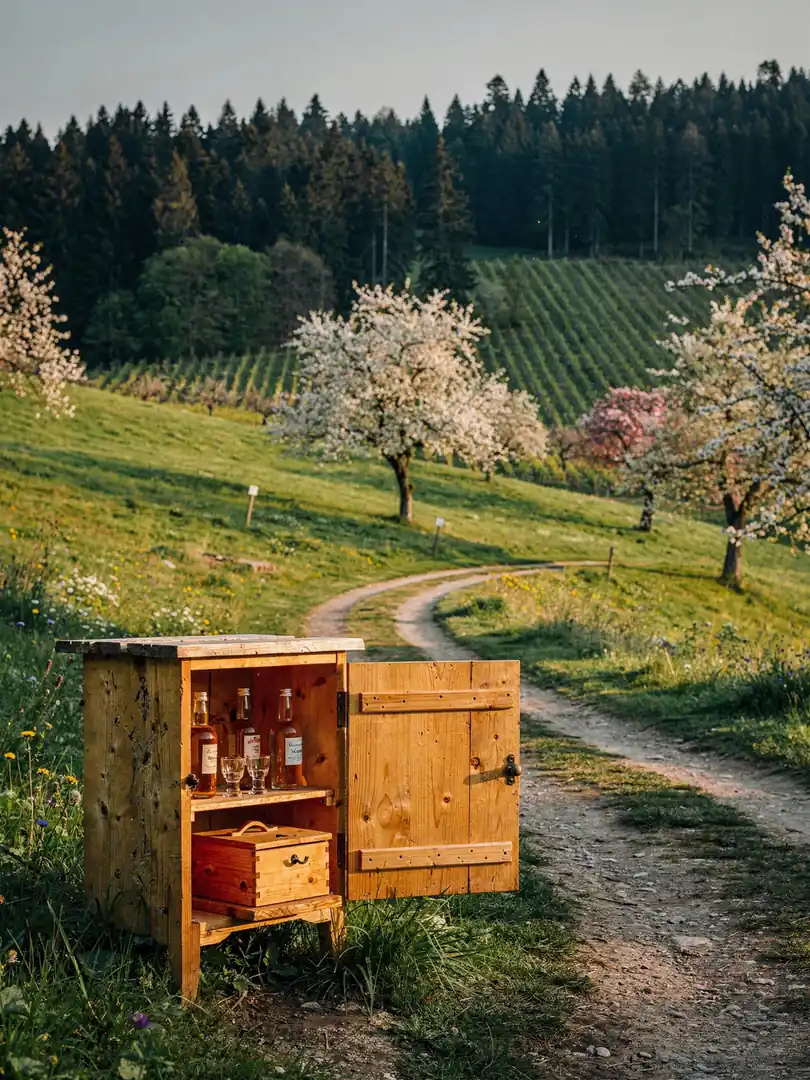 Schnapps fountains, the Brennersteig trail, distillery visits: brandy as an outing