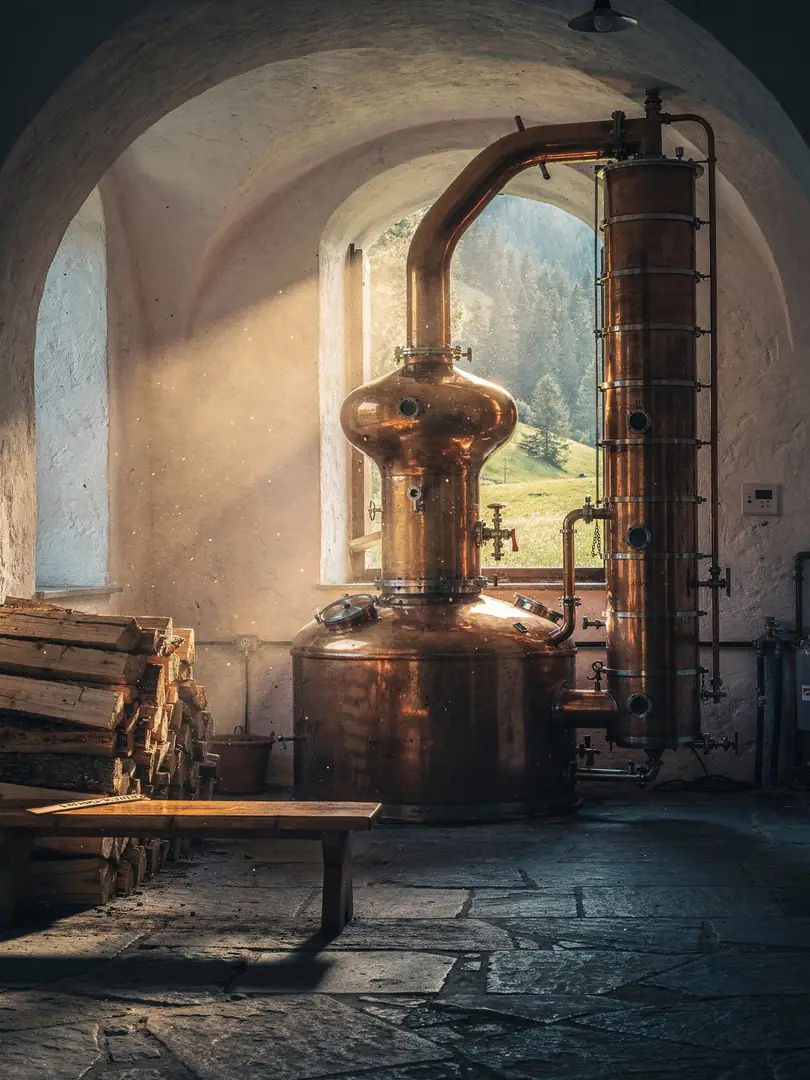 Distilling in the region Trentino