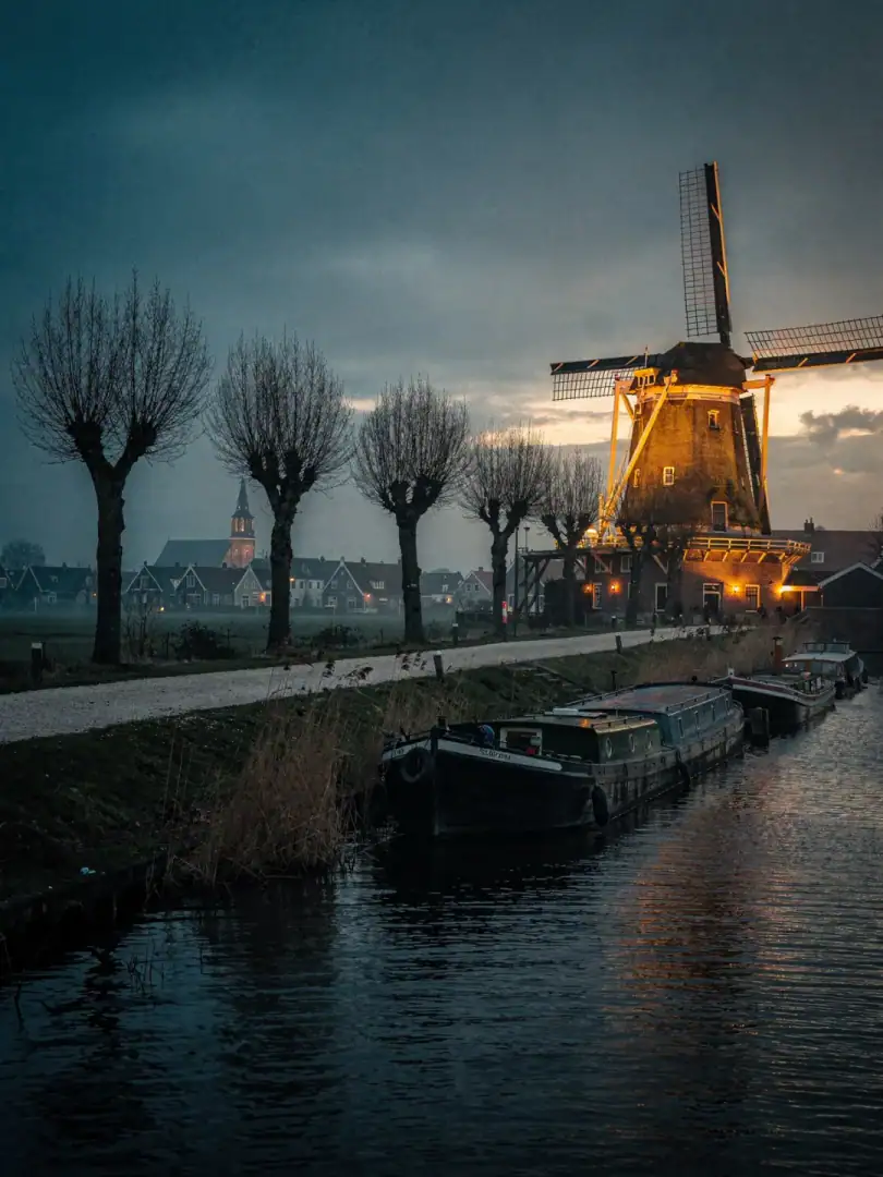 Landschaft der Region Schiedam & Genever