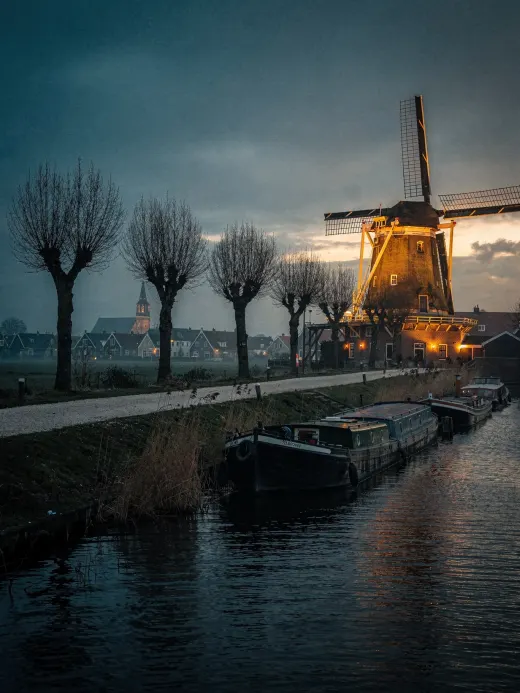 Landschaft der Region Schiedam & Genever