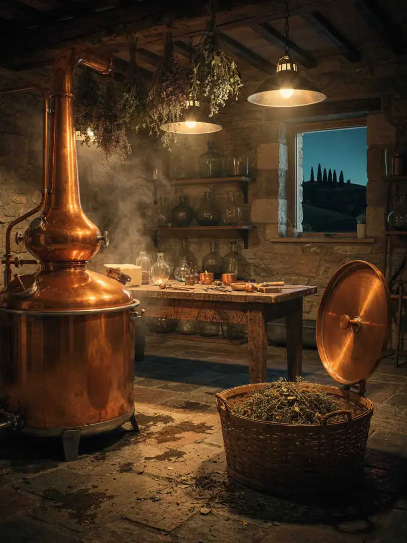 Distilling in the region Tuscany & Umbria
