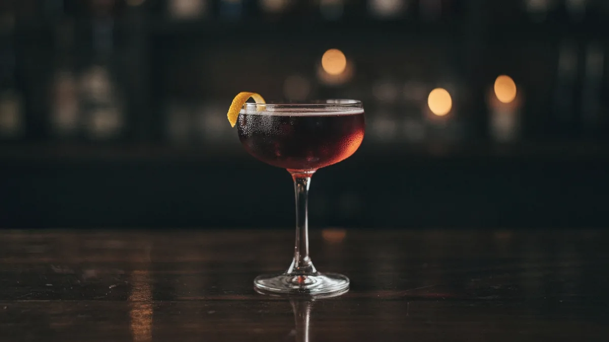 Boulevardier im Cocktail glass