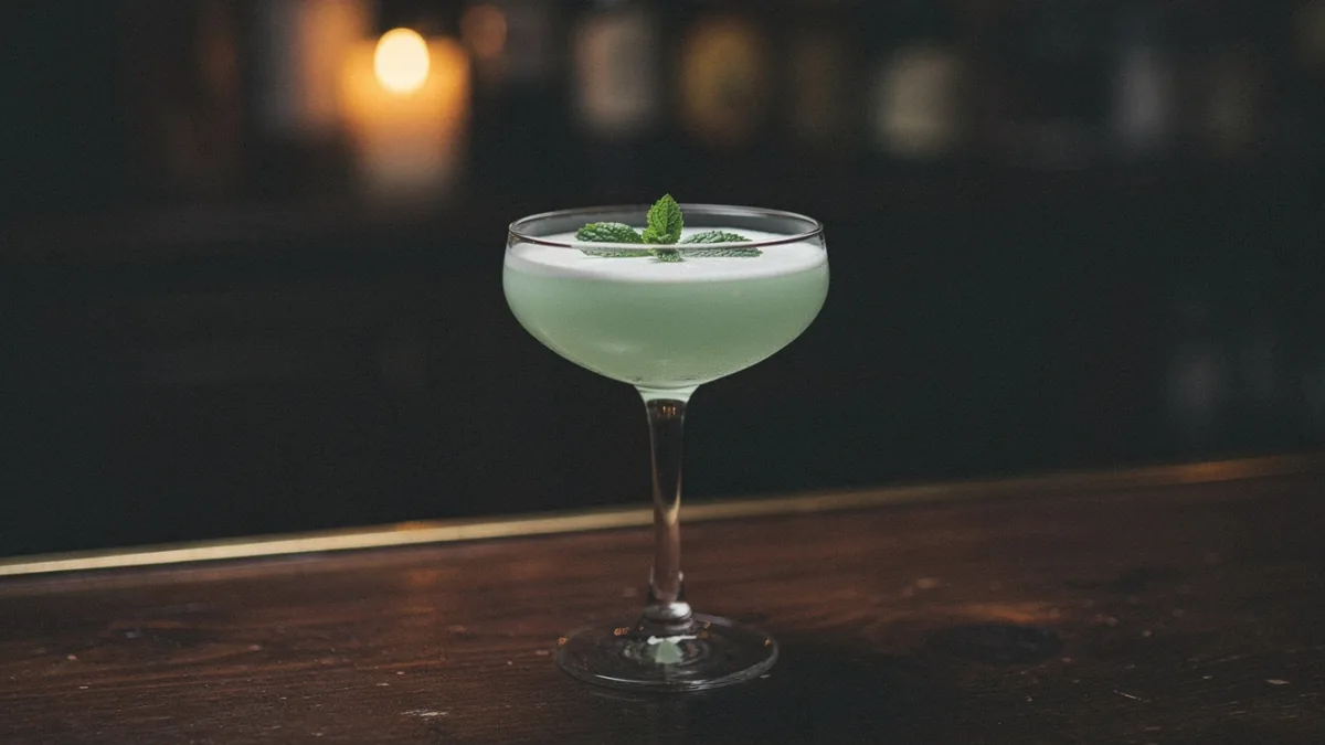 Grasshopper im Cocktail coupe